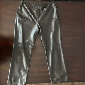 Vintage Danier Straight Leg Brown Leather Pants